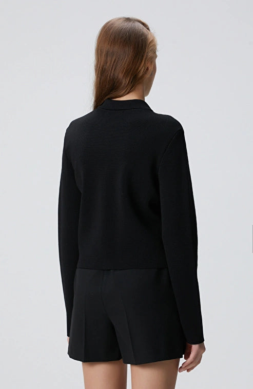 WOMEN'S Black Knit Jacket