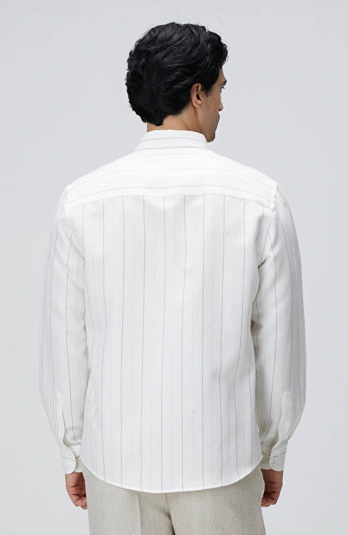 MEN'S White Striped Shirt