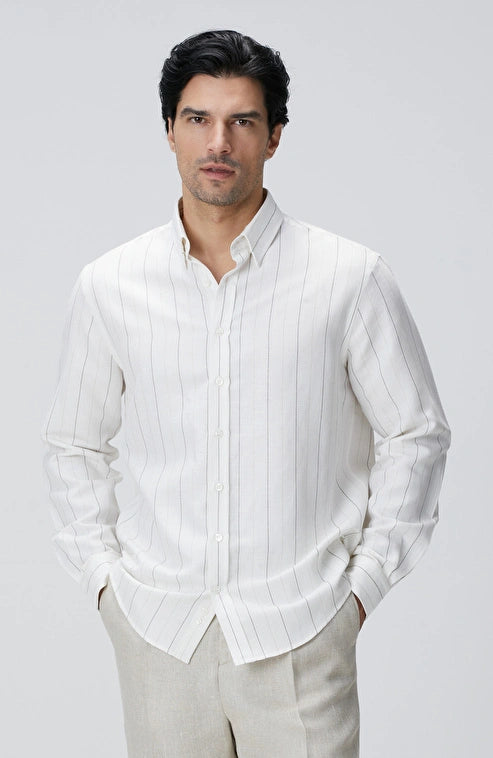 MEN'S White Striped Shirt