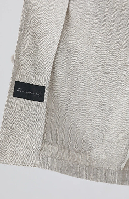 MEN'S Beige Linen Jacket