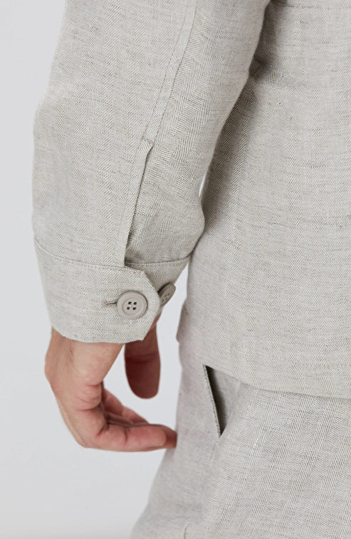 MEN'S Beige Linen Jacket