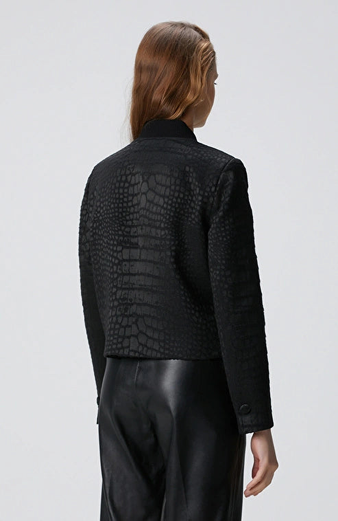 WOMEN'S Black Wool Blend Coat