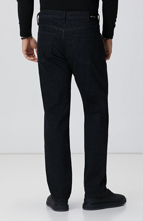 MEN'S Black Cashmere Touch Denim Pants