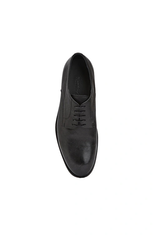 MEN'S Black Casual Leather Shoes