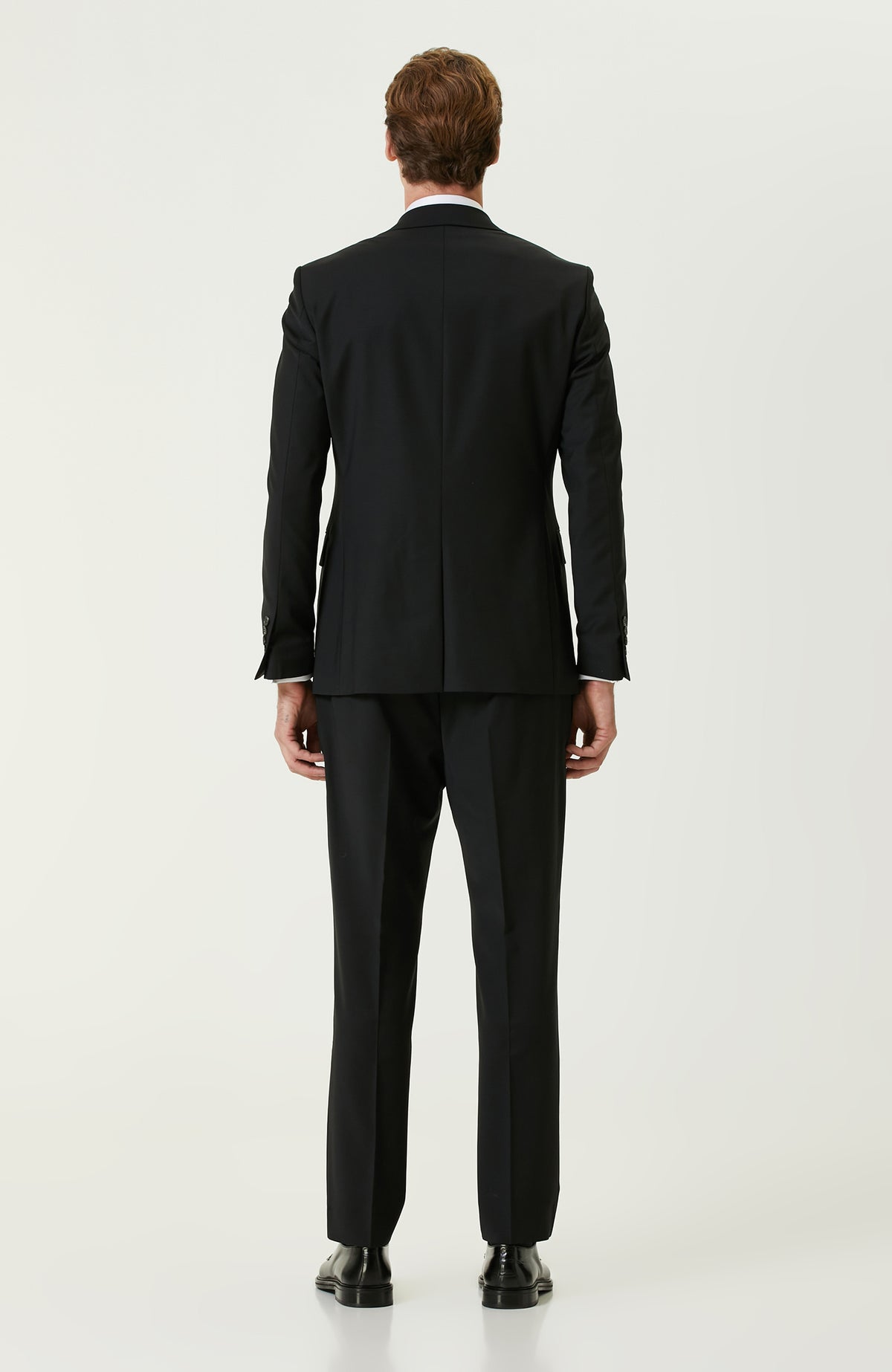 MEN'S Black Wool Classic Suit