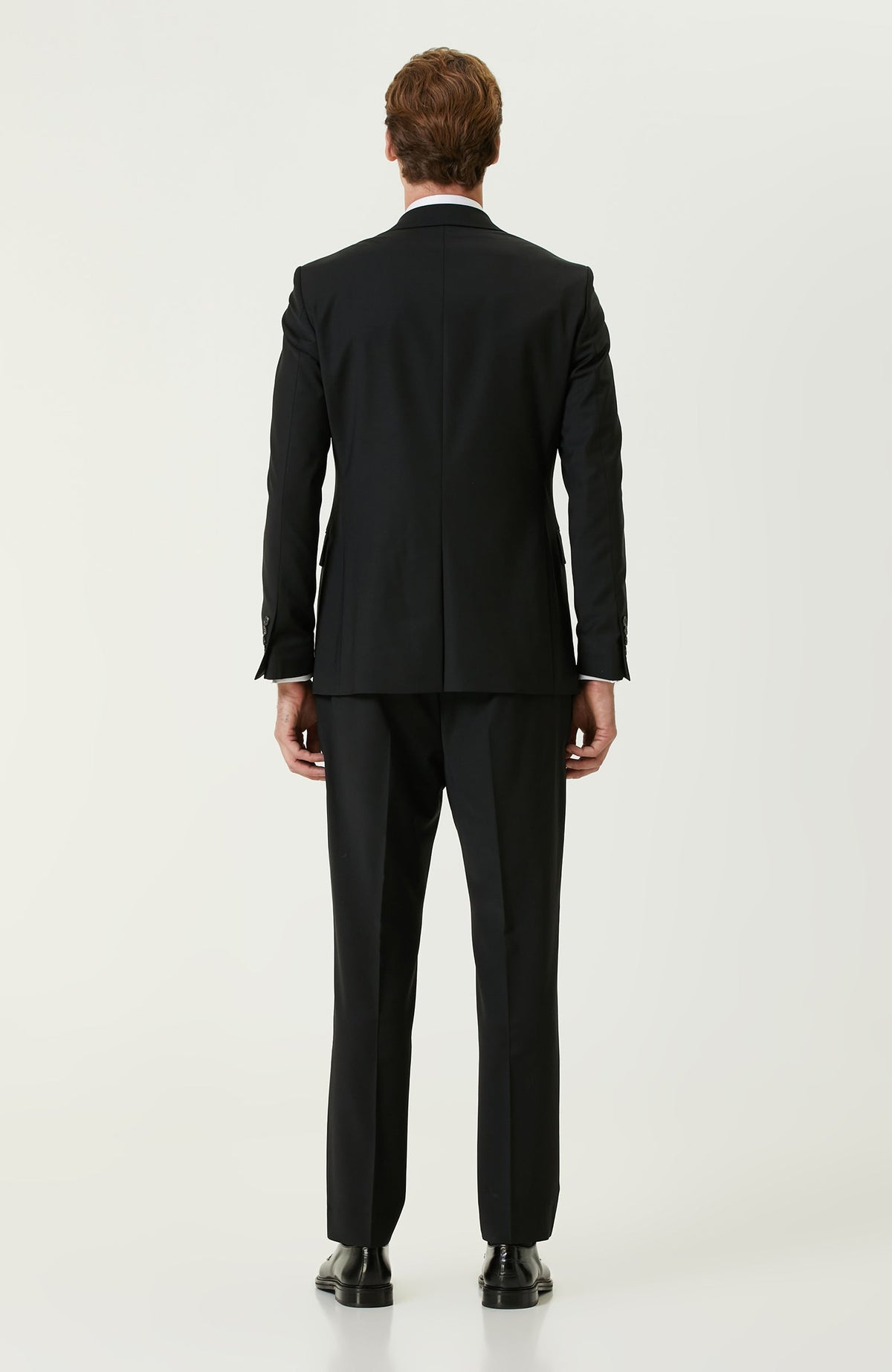MEN'S Black Wool Classic Suit