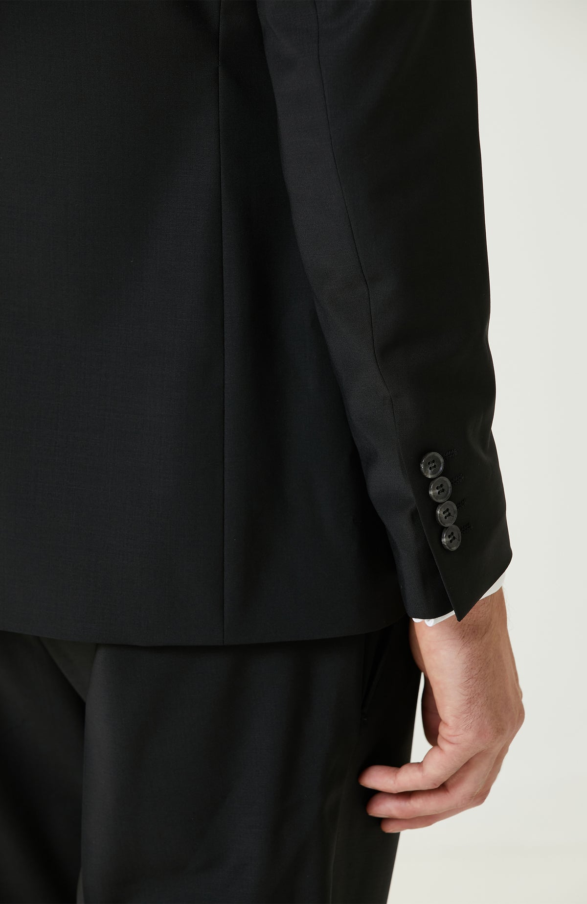 MEN'S Black Wool Classic Suit