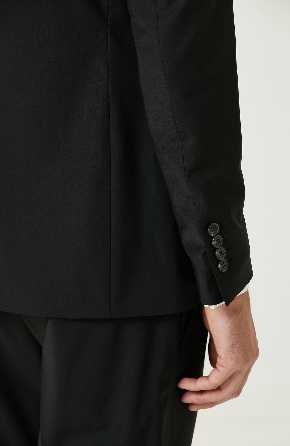 MEN'S Black Wool Classic Suit
