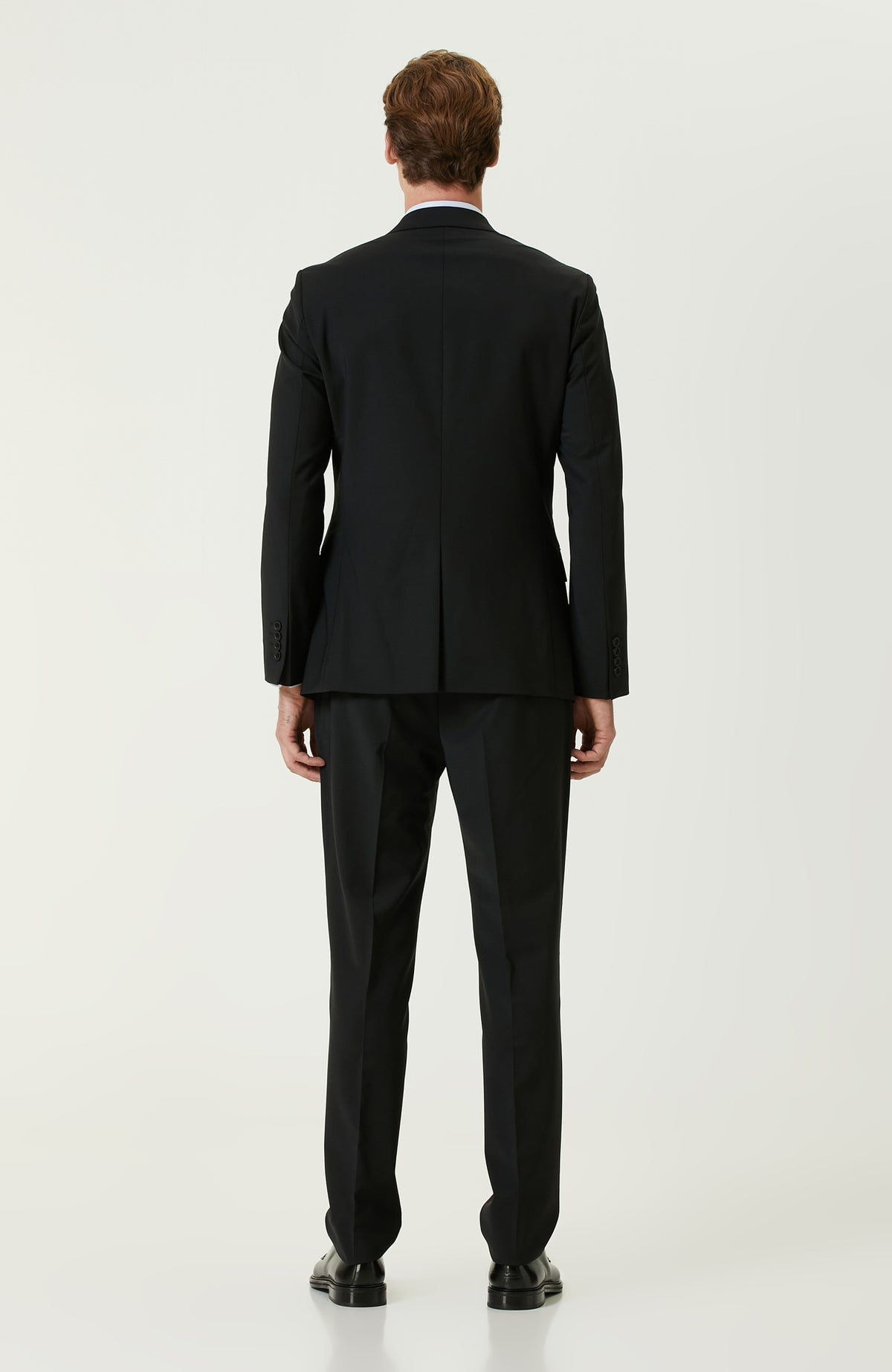 MEN'S Black Wool Classic Suit