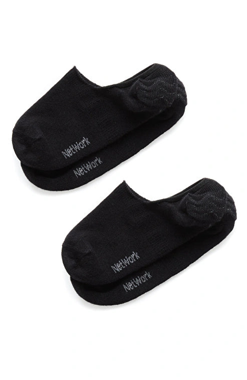 WOMEN'S Black 2-Pack Bamboo Socks