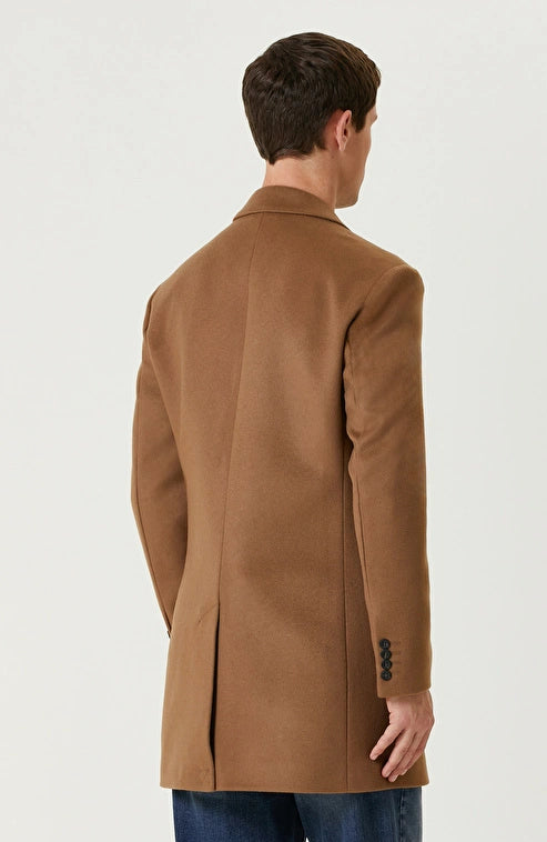 MEN'S Camel Cashmere Blend Coat