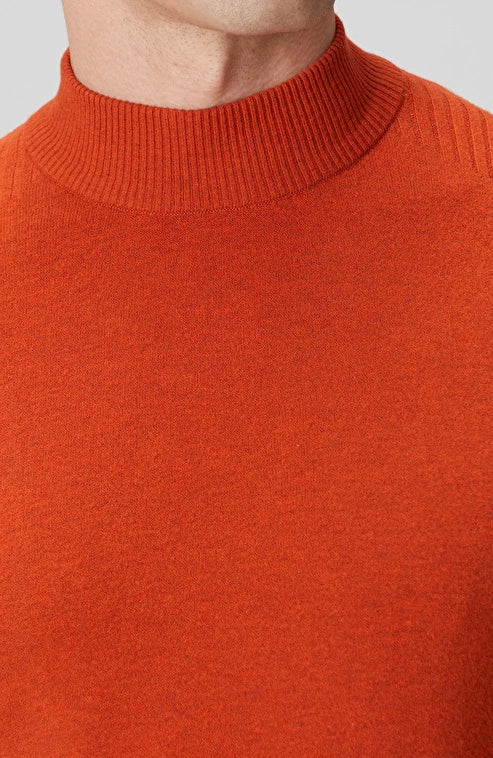 MEN'S Caramel Half Turtleneck Sweater
