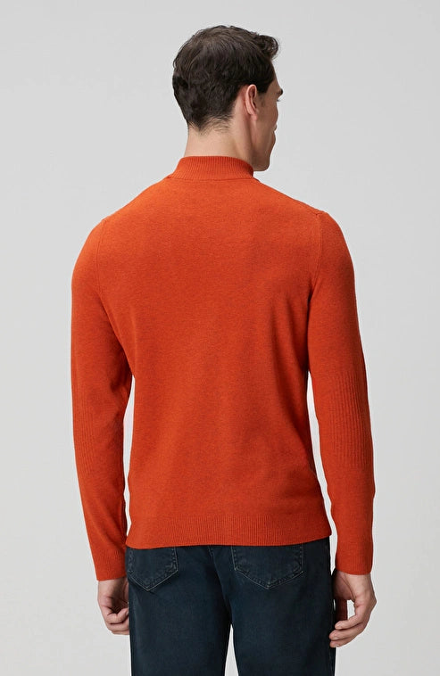 MEN'S Caramel Half Turtleneck Sweater