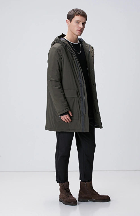 MEN'S N-Tech Khaki Casual Coat