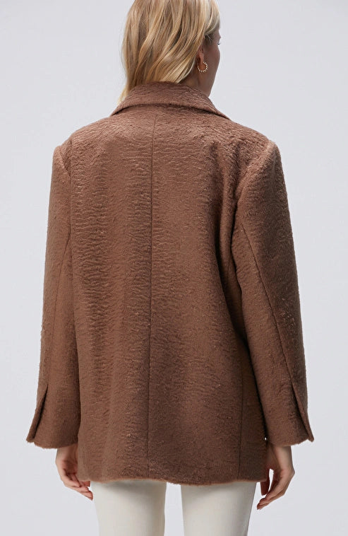 WOMEN'S Brown Oversize Coat