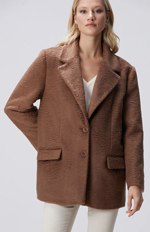 WOMEN'S Brown Oversize Coat