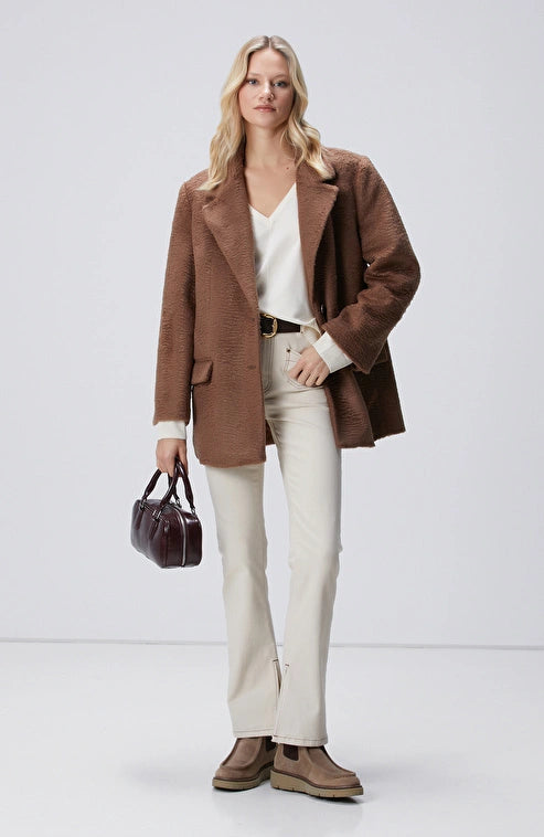 WOMEN'S Brown Oversize Coat