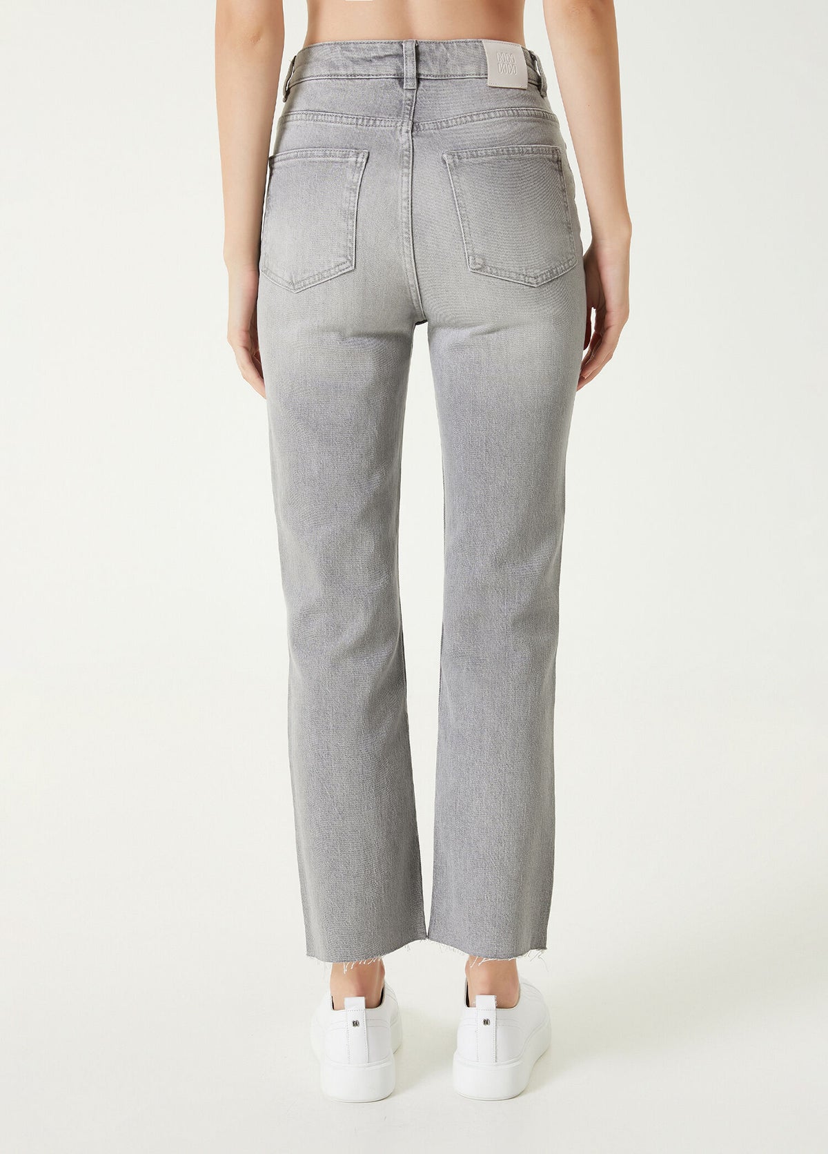 WOMEN'S GRAY DENIM TROUSERS