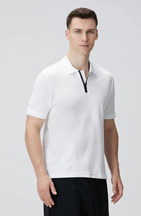 MEN'S White Polo T-shirt