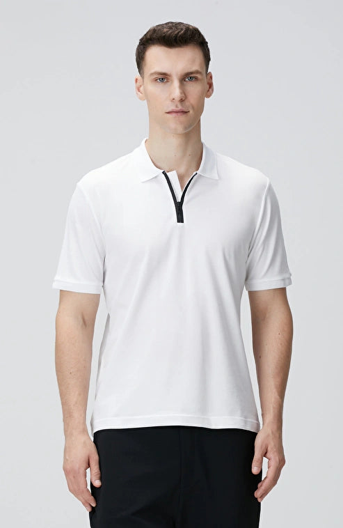 MEN'S White Polo T-shirt