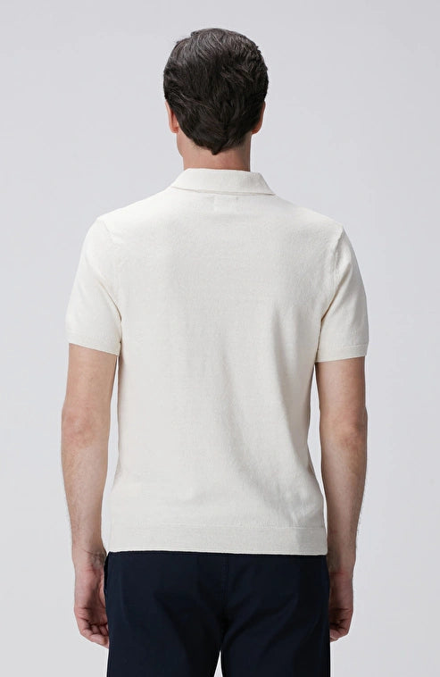 MEN'S Off-White Linen Blend Sweater