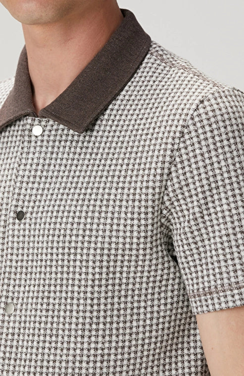 MEN'S Brown Linen Blend Shirt