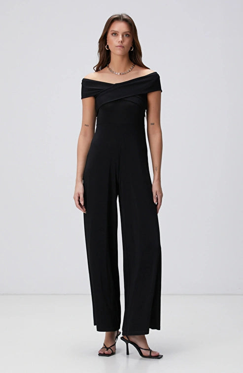 WOMEN'S Black Evening Jumpsuit