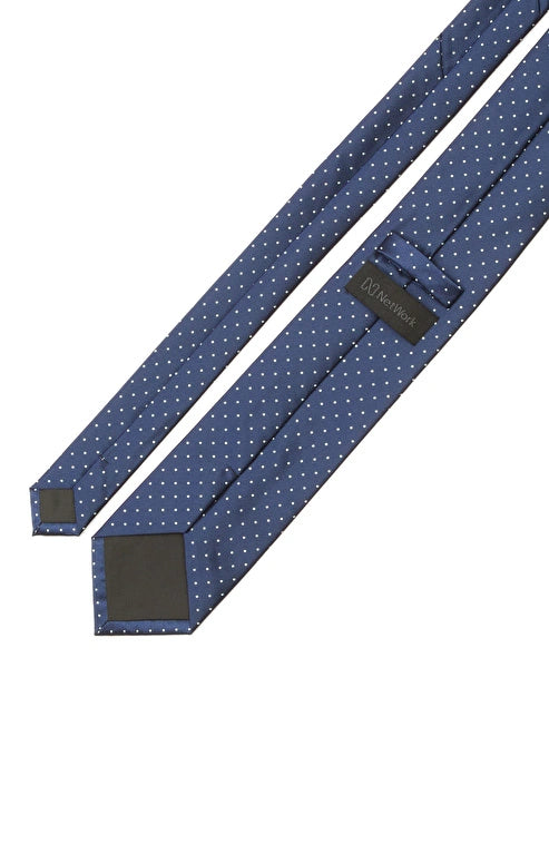 MEN'S Navy Polka Dot Tie