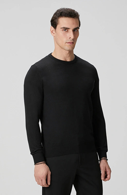 MEN'S Black Basic Knit Sweater