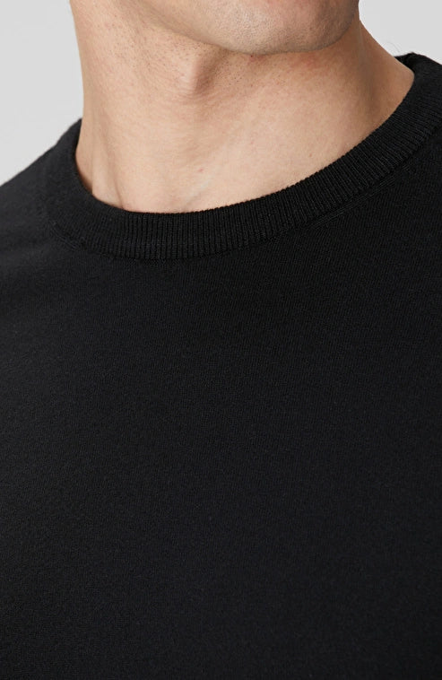 MEN'S Black Basic Knit Sweater