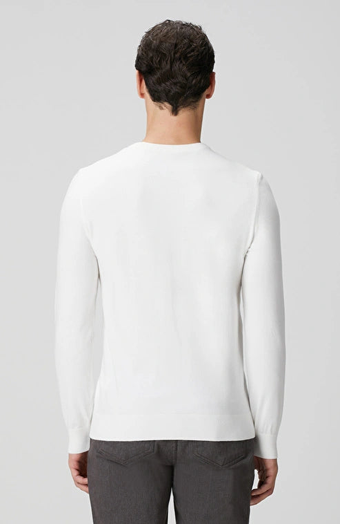 MEN'S Ecru Basic Knit Sweater