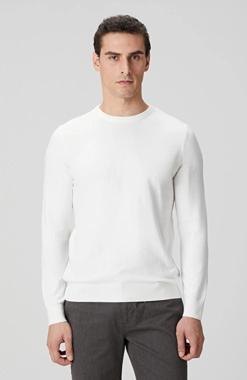 MEN'S Ecru Basic Knit Sweater