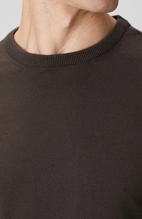 MEN'S Khaki Basic Knit Sweater