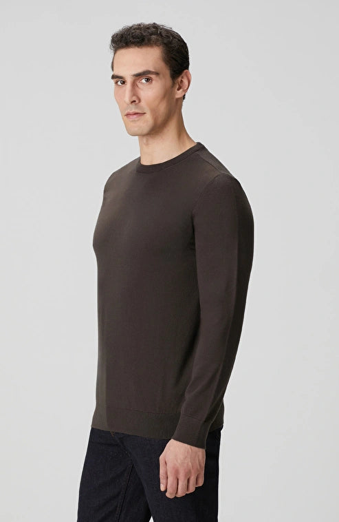MEN'S Khaki Basic Knit Sweater