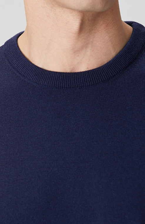 MEN'S Navy Blue Basic Knit Sweater