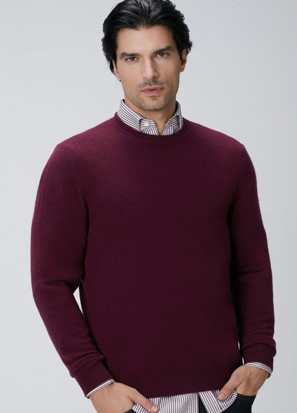MEN'S BURGUNDY KNITWEAR