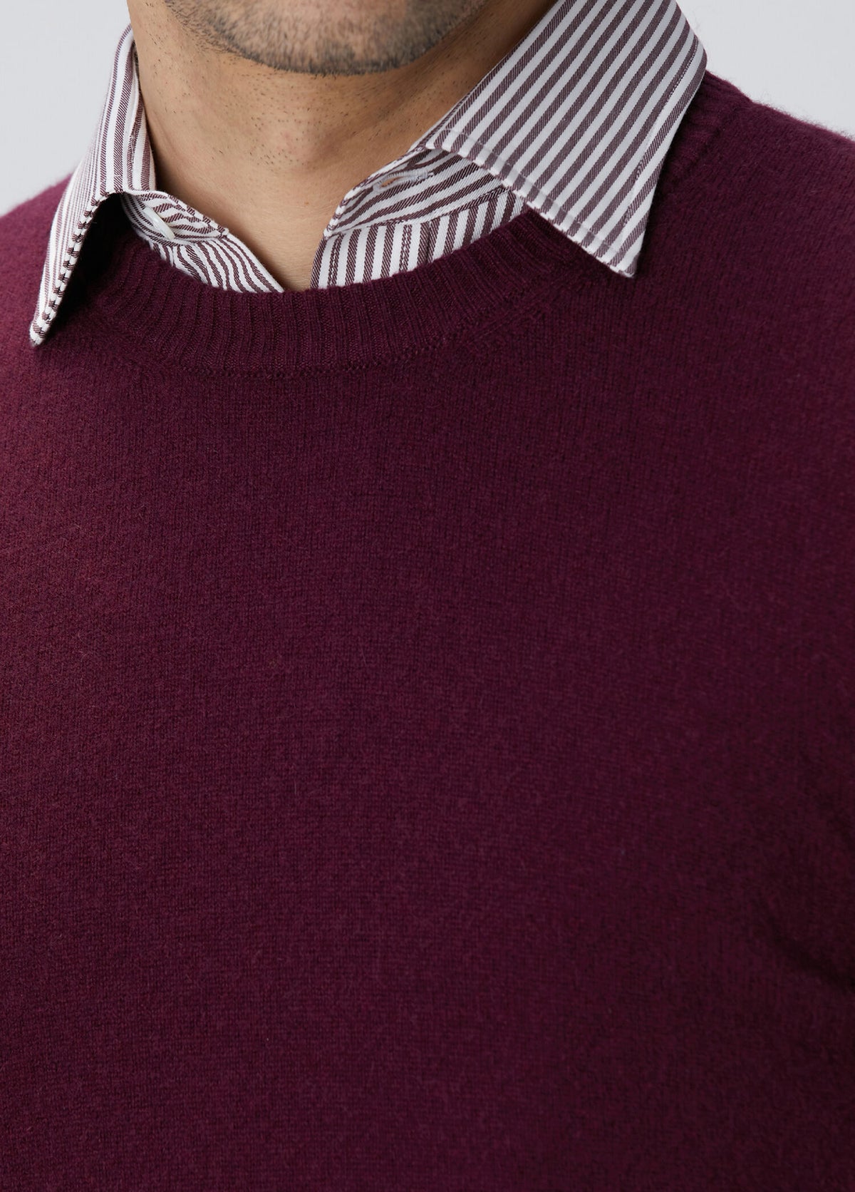 MEN'S BURGUNDY KNITWEAR