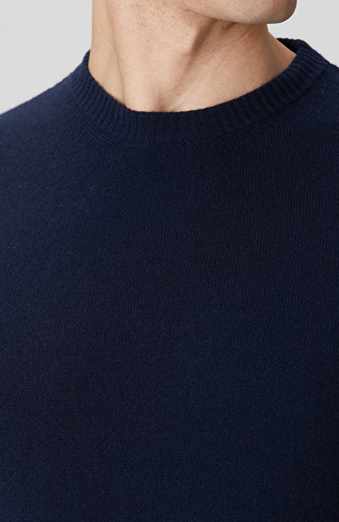 MEN'S Navy Cashmere Knit Sweater