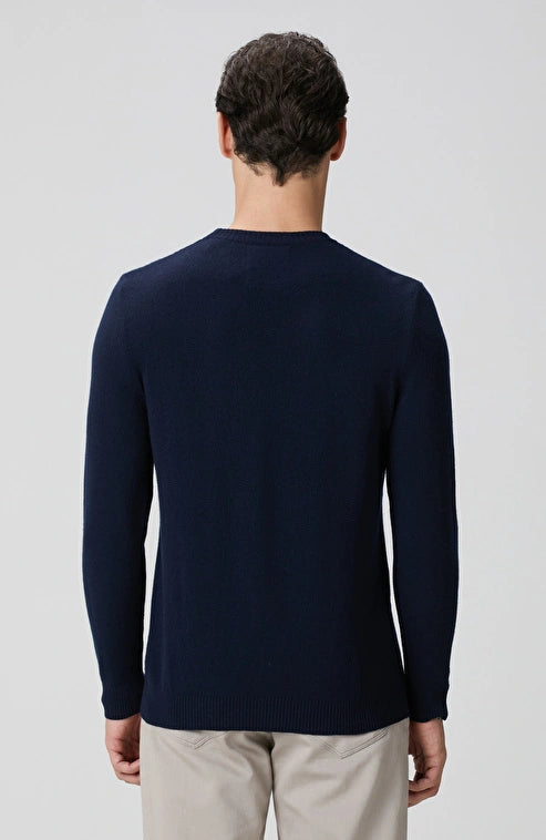 MEN'S Navy Cashmere Knit Sweater