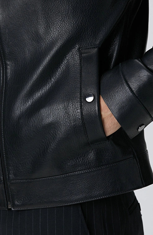 MEN'S Black Leather Jacket