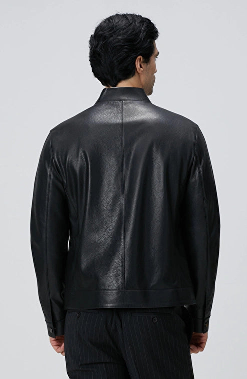 MEN'S Black Leather Jacket