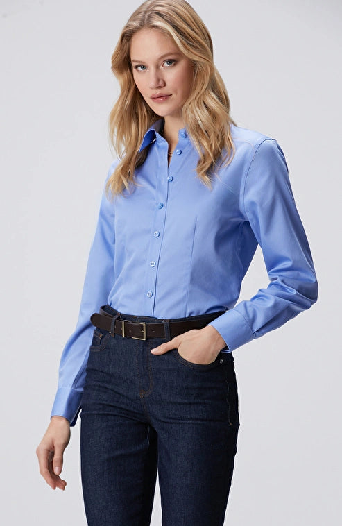 WOMEN'S Blue Non-Iron Shirt