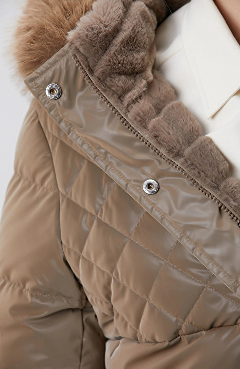 WOMEN'S Dark Beige Double-Sided Coat