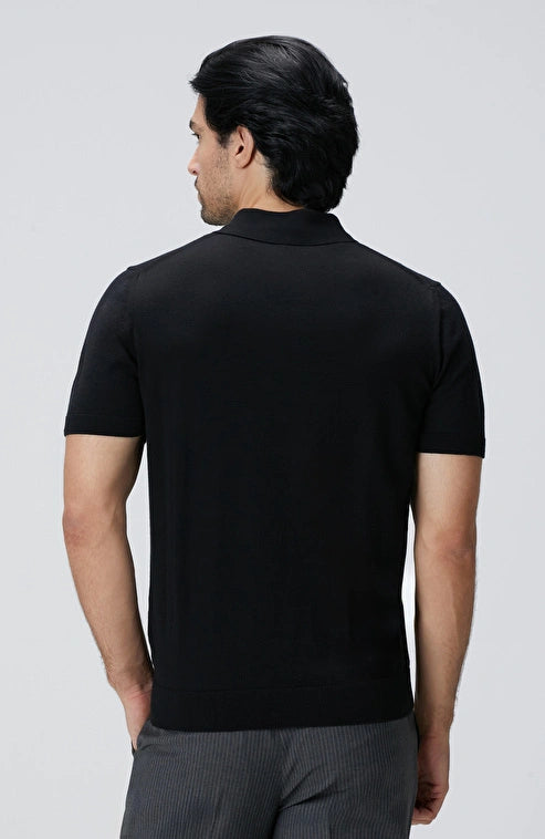 MEN'S Black Basic Knit Sweater