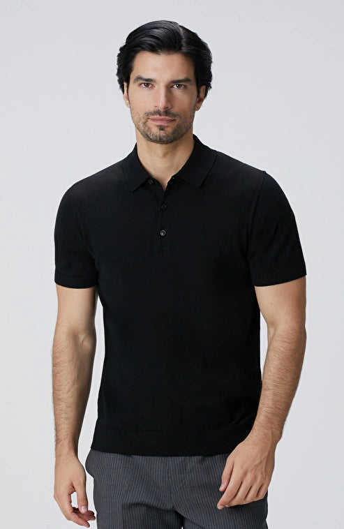 MEN'S Black Basic Knit Sweater