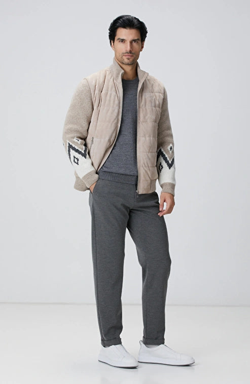 MEN'S Anthracite Knitted Trousers
