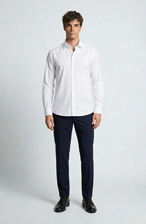 MEN'S White Non-iron Oxford Shirt