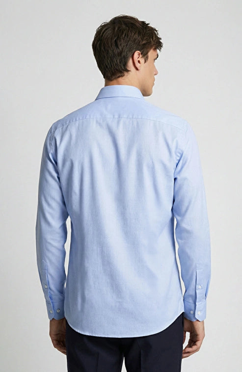 MEN'S Non-Iron Blue Shirt Oxford Shirt