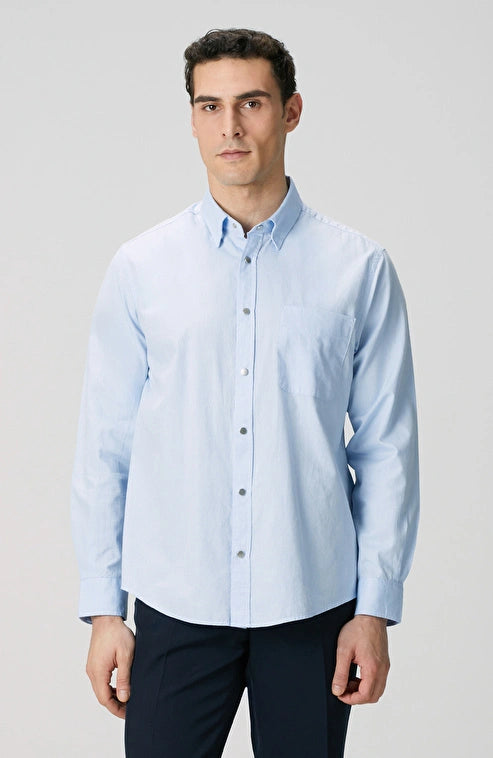 MEN'S Blue Oxford Shirt