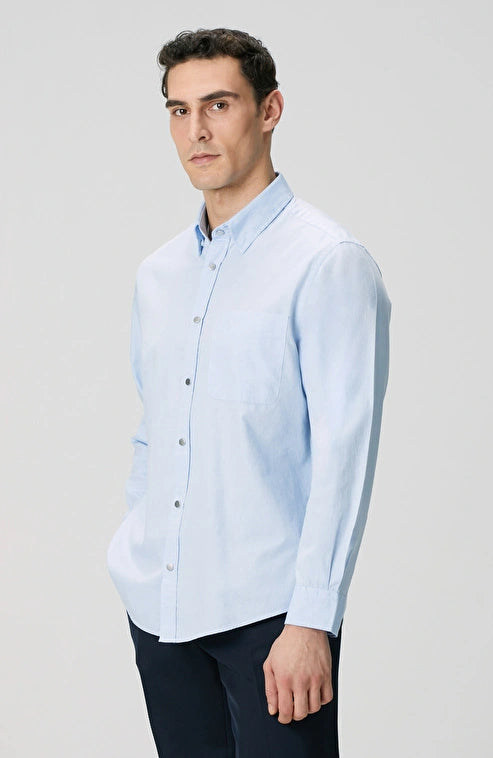MEN'S Blue Oxford Shirt
